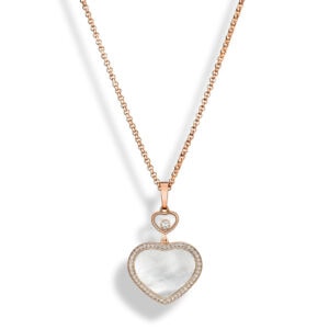 Schmuck: Happy Hearts Anhänger mit Ankerkette Roségold aus 750 Roségold von Chopard