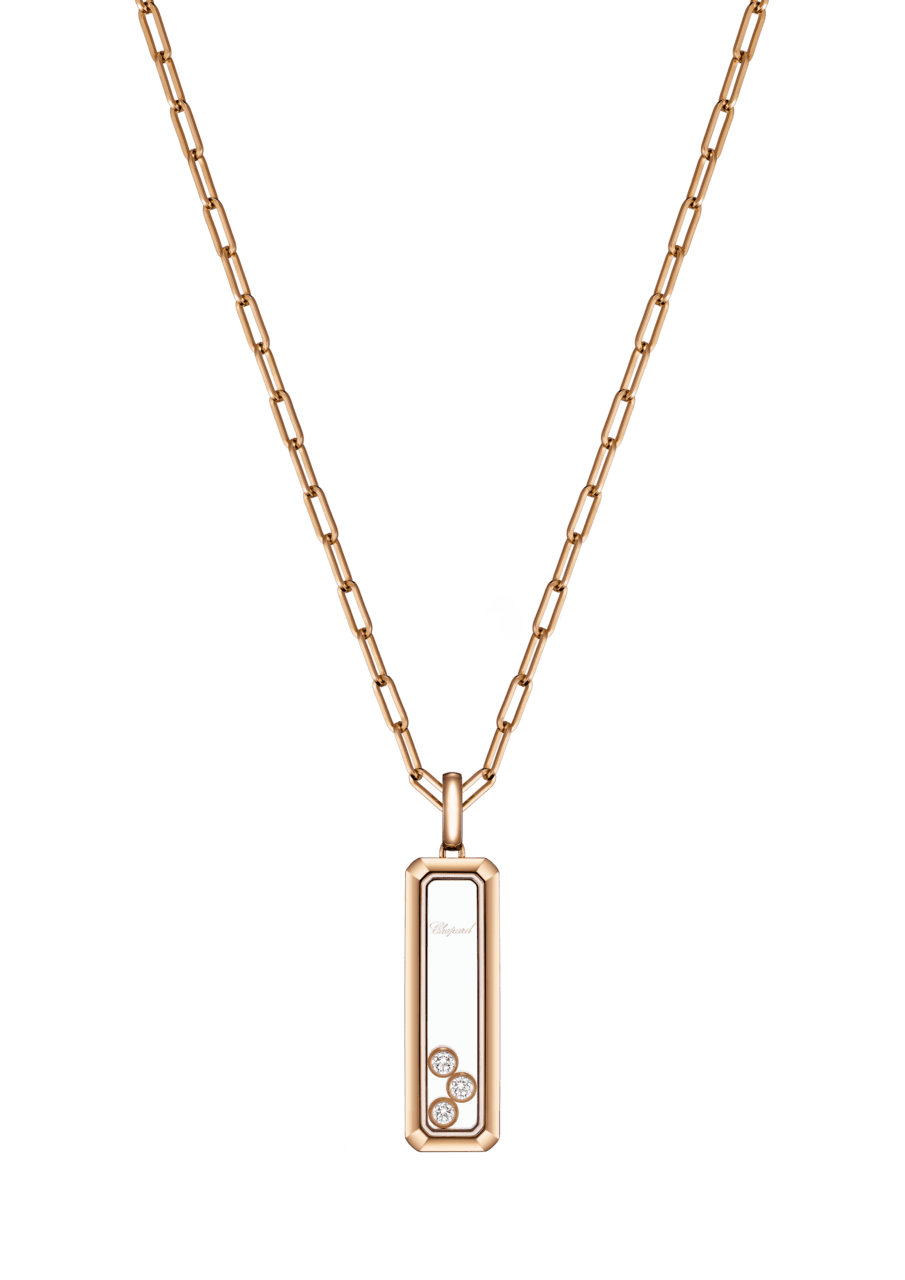 Schmuck: Happy Diamonds Anhänger mit Ankerkette Roségold aus 750 Roségold von Chopard