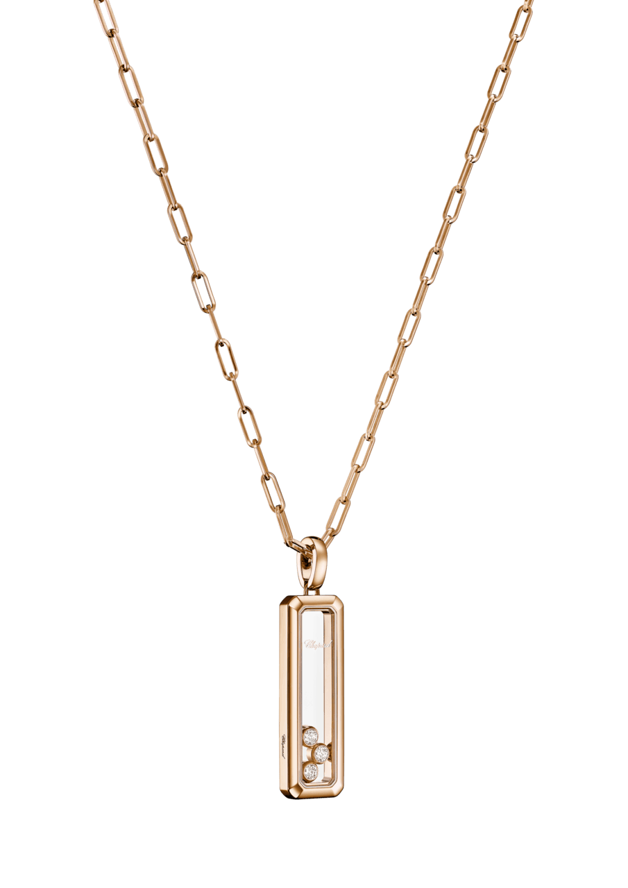 Schmuck: Happy Diamonds Anhänger mit Ankerkette Roségold aus 750 Roségold von Chopard