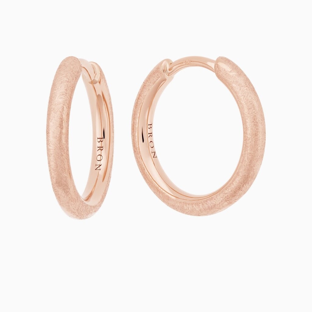 Schmuck: Lux Creolen Roségold aus 750 Roségold von Bron