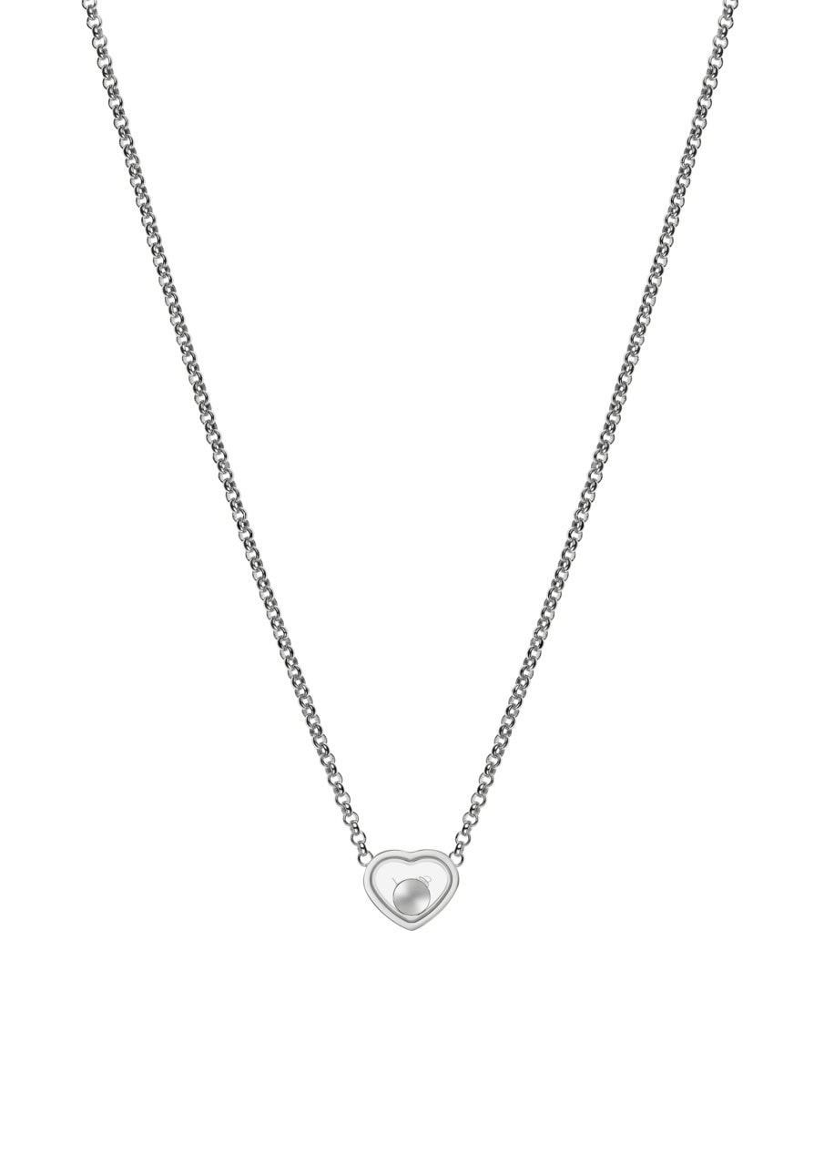 Schmuck: My Happy Heart Kette mit Anhänger Weißgold aus 750 Weißgold von Chopard