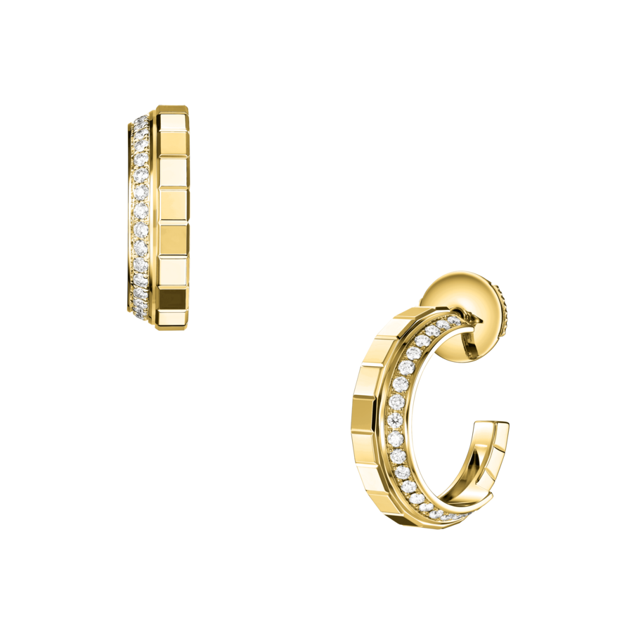 Schmuck: Ice Cube Ohrstecker Gelbgold aus 750 Gelbgold von Chopard