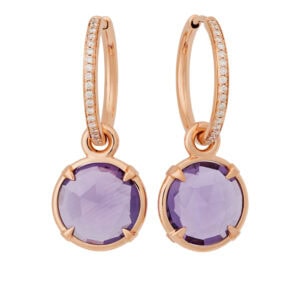 Schmuck: Einhänger für Creole Roségold Amethyst aus 750 Roségold von Bron