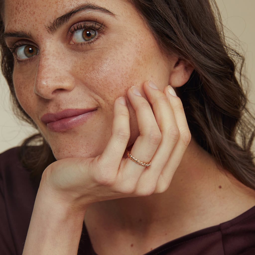 Schmuck: Stax Ring Roségold aus 750 Roségold von Bron