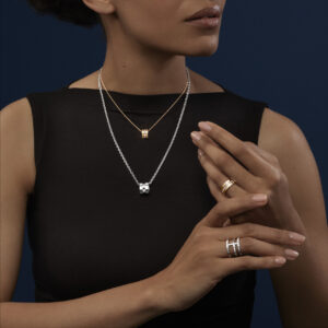 Schmuck: Ice Cube Anhänger mit Ankerkette Roségold aus 750 Roségold von Chopard