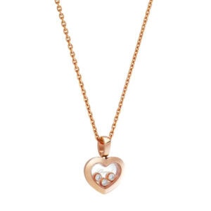 Schmuck: Happy Diamonds Anhänger mit Ankerkette Roségold aus 750 Roségold von Chopard