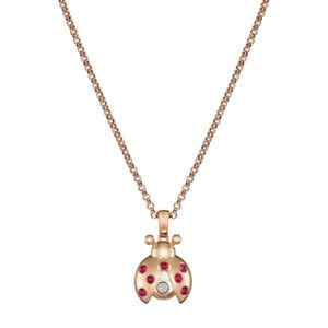 Schmuck: Happy Diamonds Kette mit Anhänger Roségold Rubin aus 750 Roségold von Chopard