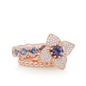 Schmuck: Poppy Ring Roségold Iolith aus 750 Roségold von Bron