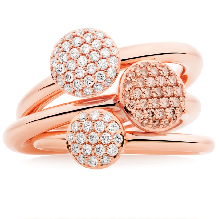 Schmuck: Stardust Ring Roségold aus 750 Roségold von Bron