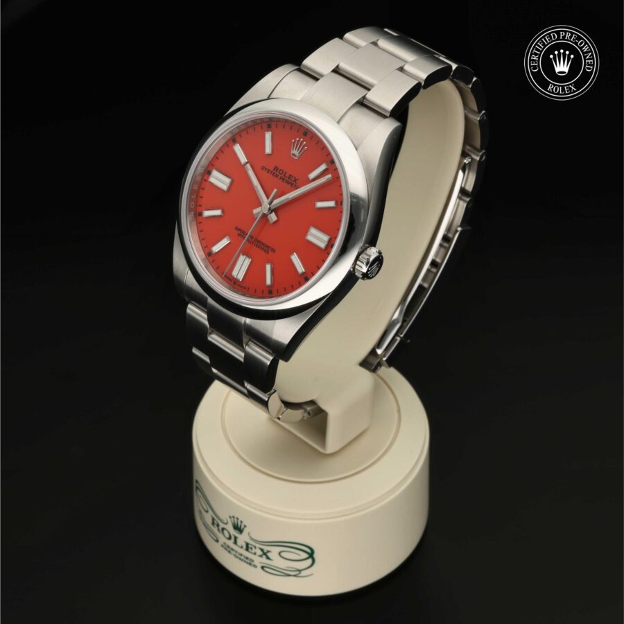 Oyster Perpetual aus Edelstahl Oystersteel von Rolex Certified Pre-Owned