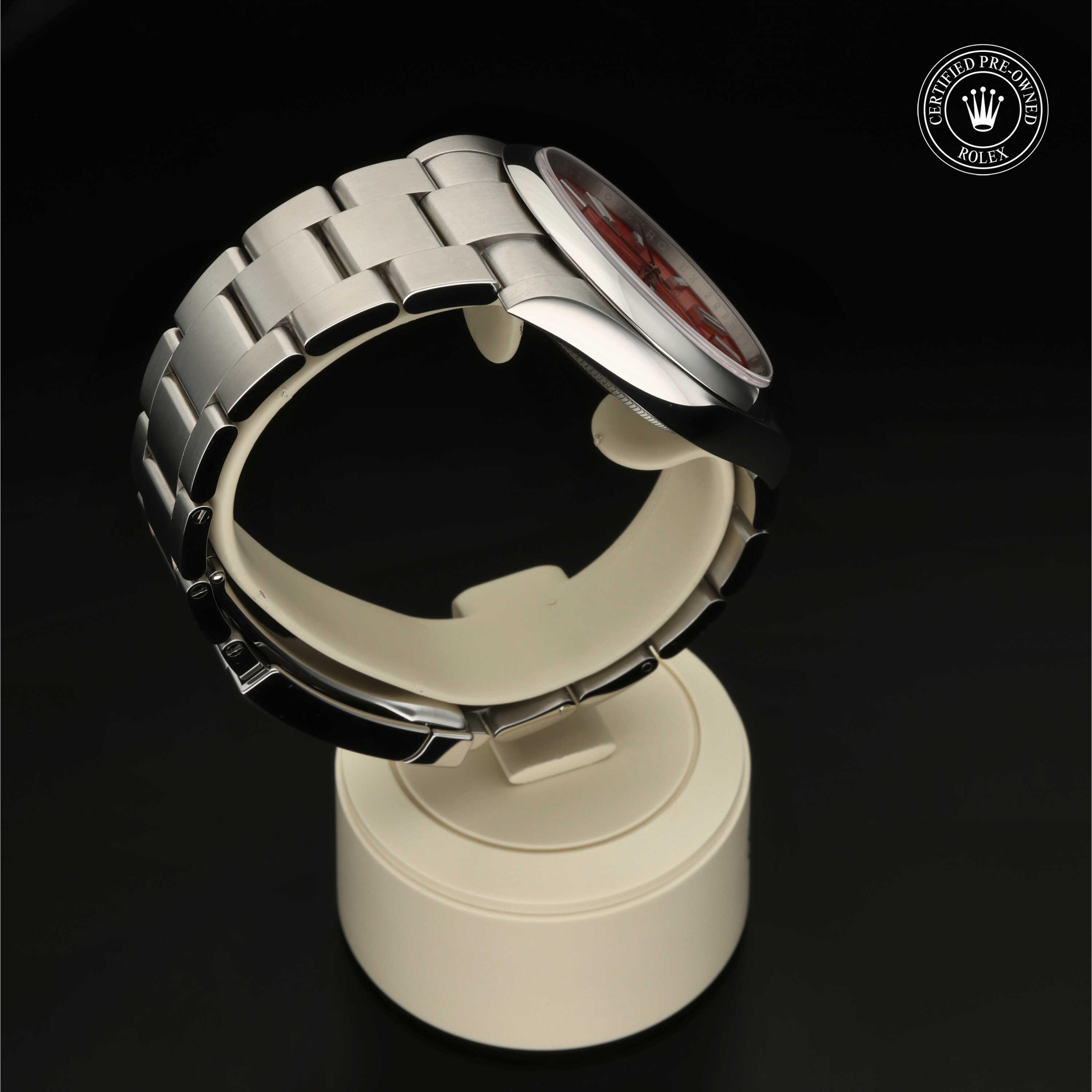 Oyster Perpetual aus Edelstahl Oystersteel von Rolex Certified Pre-Owned