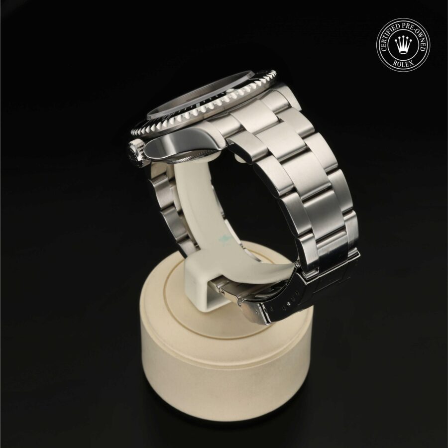 Sea-Dweller aus Edelstahl Oystersteel von Rolex Certified Pre-Owned