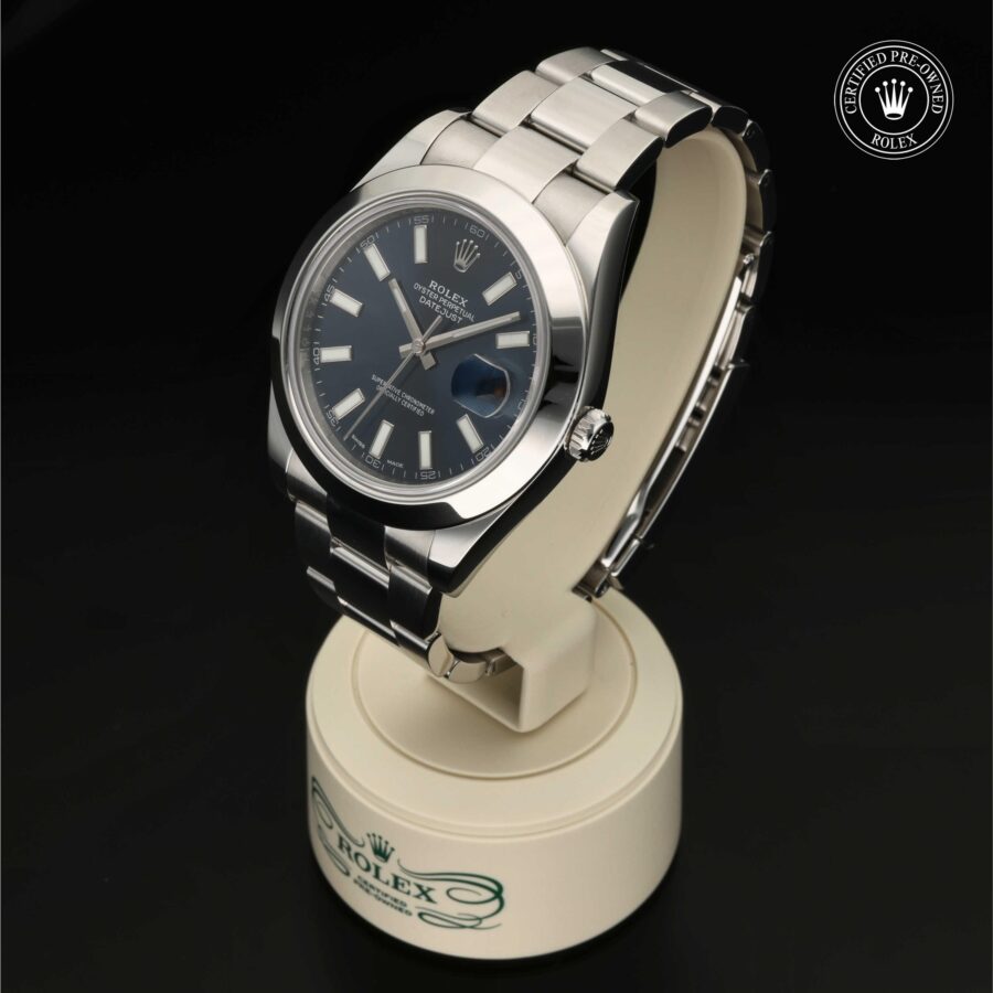 Datejust aus Edelstahl Oystersteel von Rolex Certified Pre-Owned