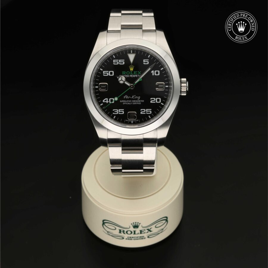 Air-King aus Edelstahl Oystersteel von Rolex Certified Pre-Owned
