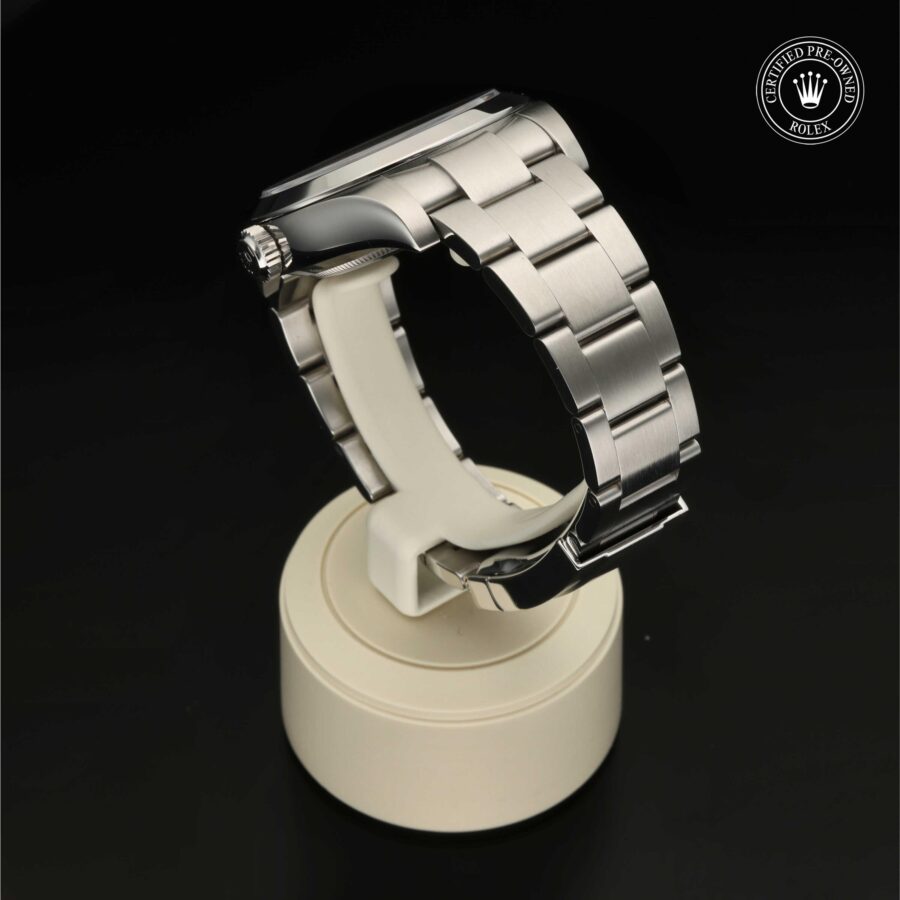 Air-King aus Edelstahl Oystersteel von Rolex Certified Pre-Owned