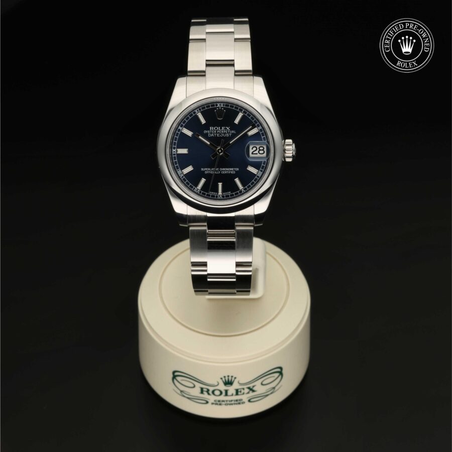 Datejust aus Edelstahl Oystersteel von Rolex Certified Pre-Owned