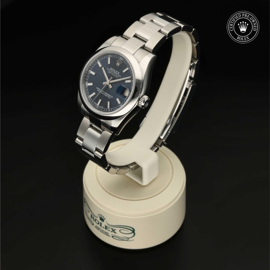 Datejust aus Edelstahl Oystersteel von Rolex Certified Pre-Owned