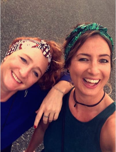Island girls, Kirsty and Laura, Fiji