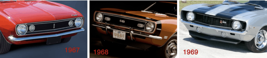 First Generation Camaro' base and coupe differences