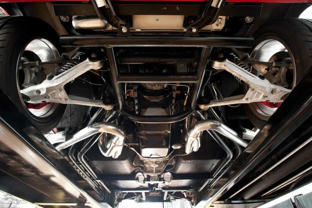underside of the 1964 Chevrolet Corvette Stingray Pro Touring Restomod