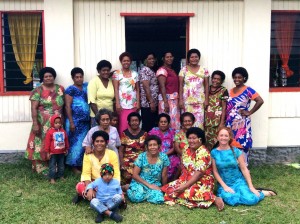 The Lomaisoli Womens Group in Lavena, Taveuni, Fiji. These women weave yoga mats for Island Spirit's 'Wildcrafted Products' range.