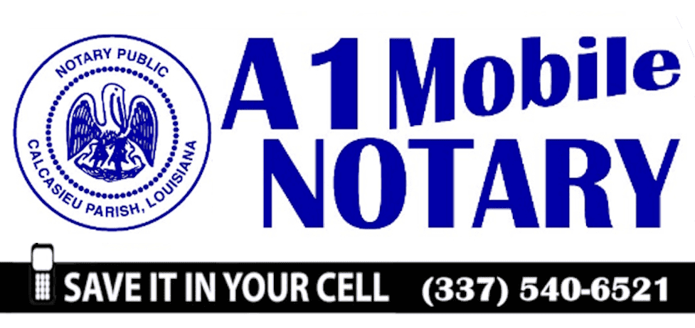 A1 Mobile Notary, Lake Charles, LA