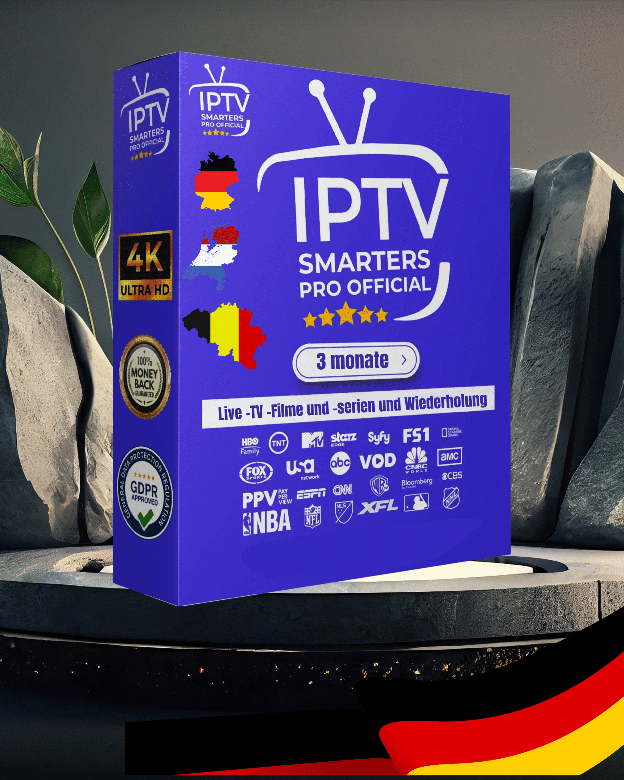 3-Monats-Abo IPTV Smarters Pro | Deutsche & internationale Sender