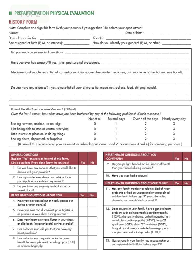 Sports Physical: Dr. Koutures Helps Create New National Guidelines