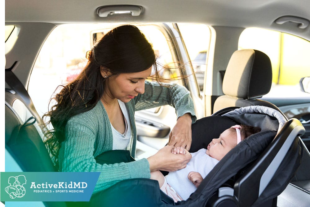 newborns infants car seat placement