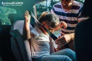 seat belt and car seat placement