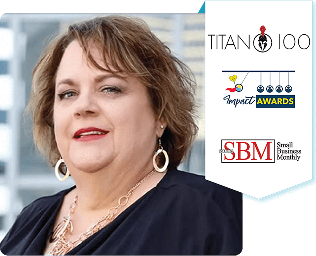 A professional headshot of Debi Corrie. Highlighting her as an award-winning virtual CFO and financial consultant.