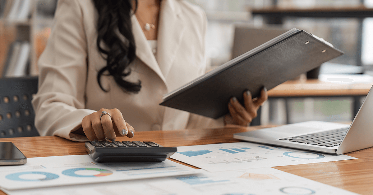 Business owner reviewing line of credit loan options with a financial advisor