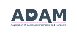 Home 14 Logo of ADAM, the Association of Dental Administrators and Managers, featuring a heart shape within the letter A.