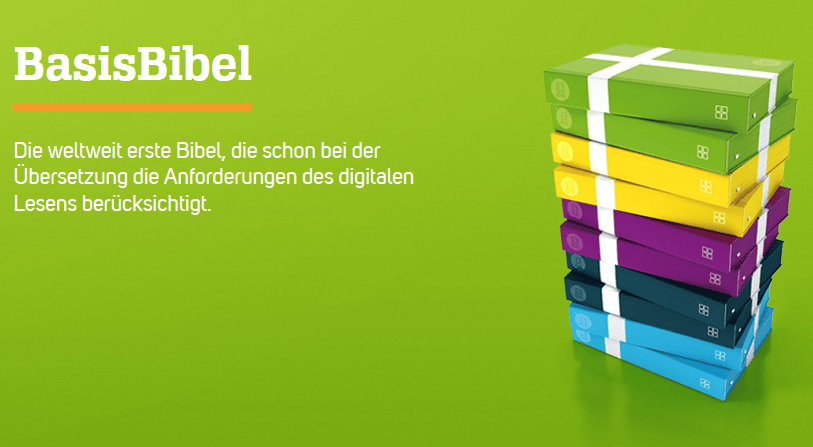 BasisBibel, digitalisierte Bibel mit Übersetzungsanspruch, modern, hochwertig, für digitales Lesen geeignet, vielfältige Farbausgaben, Bibelübersetzung, christliche Literatur, Advent-Verlag.