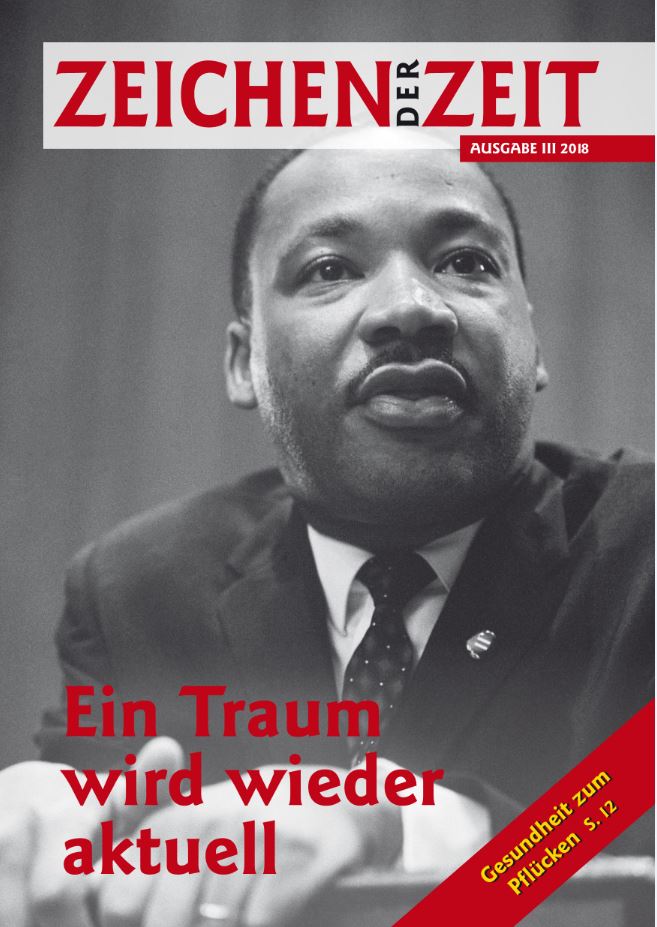 1. Hochwertige Zeitschrift "Zeichen der Zeit" mit Fokus auf aktuelle gesellschaftliche Themen, inklusive beeindruckender Cover-Fotografie und relevanten Artikeln zum gesellschaftlichen Wandel.