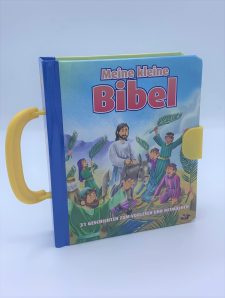 Erzählerische Kinderbibel zum Vorlesen und Mitmachen, bunt illustriert, mit Clip zum Umblättern, ideal für Kinder im religiösen Unterricht, Geburtstagsfeiern oder Familiengottesdiensten.