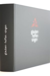 Glauben hoffen singen Buchcover, spirituelle Lieder, christliche Musik, advent-verlag.de.