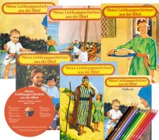 Bibel Kinderbuch mit bunten Illustrationen und Geschichten, ideal für kleine Leser, fördert religiöses Verständnis und Bibelwissen bei Kindern.