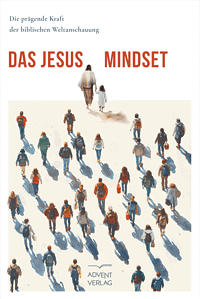 Menschenmenge mit Rucksäcken, die weggehen, mit Jesus-Motiv, christliche Literatur, biblische Weltanschauung, religiöse Werte, evangelische Buchhandlung, inspirierende christliche Texte, Advent-Verlag, christliche Gemeinschaft, Glaubensbücher.