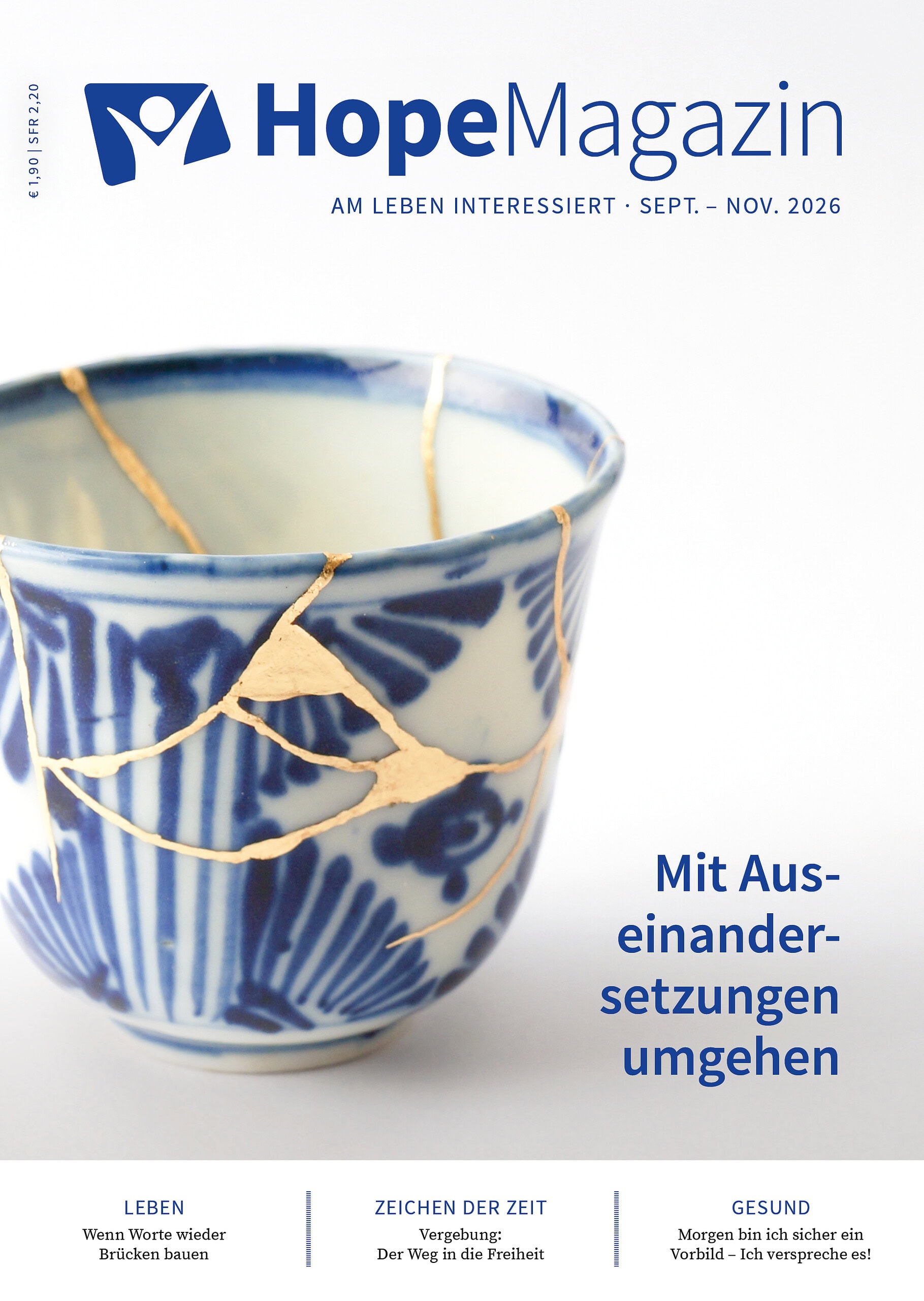 Zerbrochene Porzellan-Schale, die mittels Kintsugi repariert wurde, symbolisiert Umgang mit Konflikten.