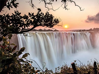 Waterfall in Victoria falls