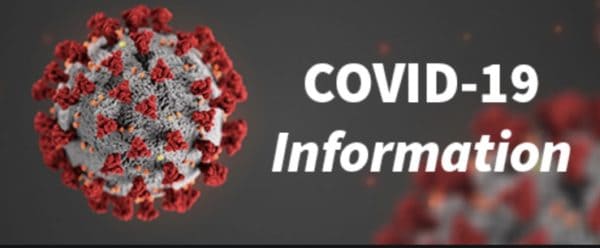 Covid -19 virus image with statement "Covid-19 Information"