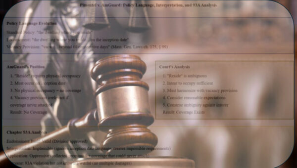 AmGuard's Unique Endorsement Leads To Both Coverage and 93A Liability