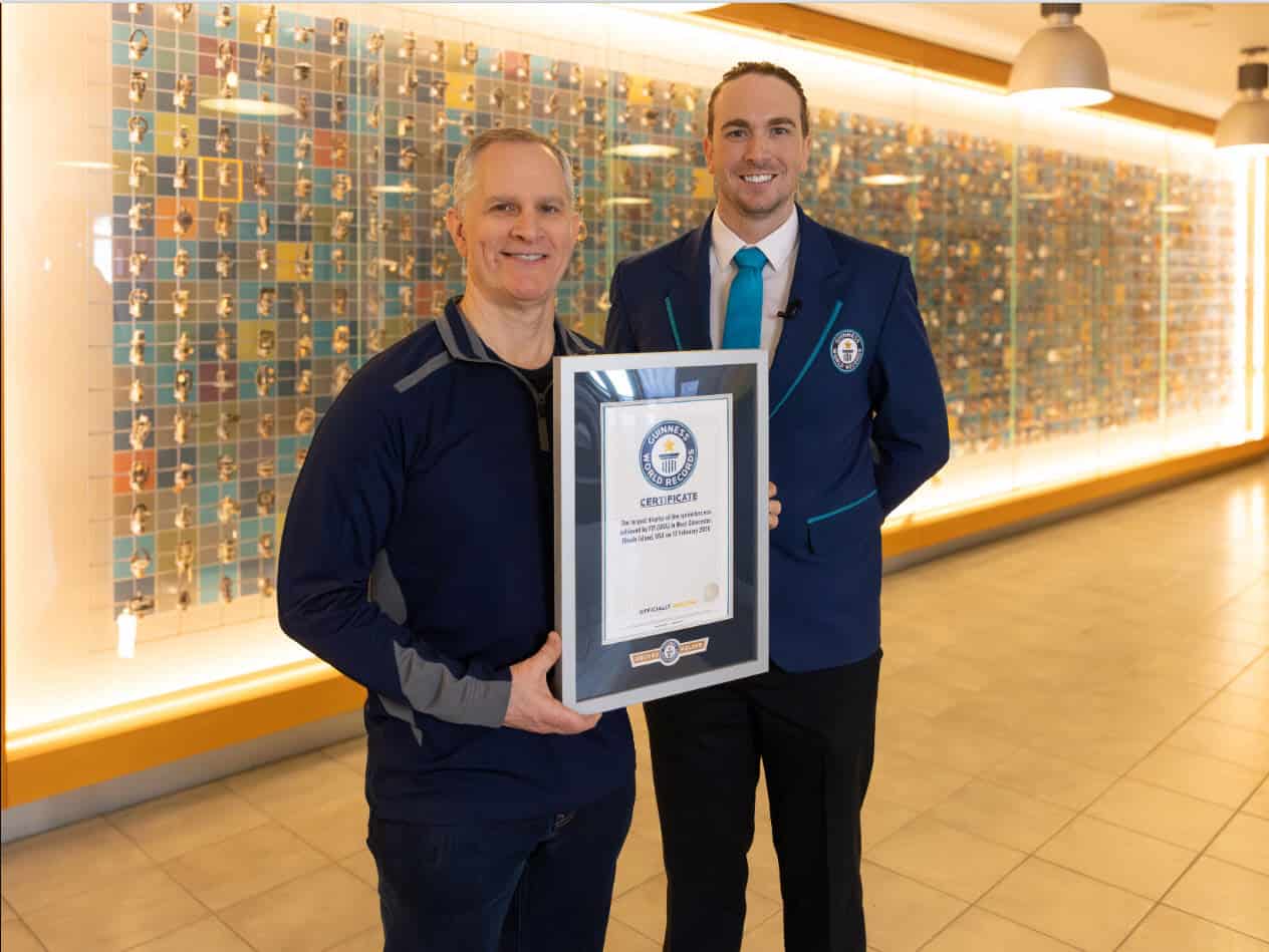 FM Global Rhode Island Research Campus displays 1,007 fire sprinklers, setting a Guinness World Record for property protection technology