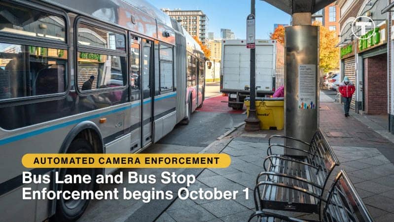 MBTA bus camera enforcement program in Massachusetts