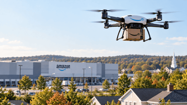 Amazon Prime Air drone delivery proposal in Westborough Massachusetts
