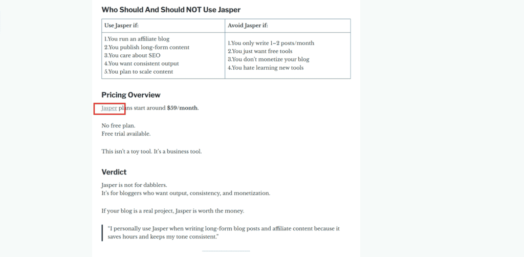 Internal linking structure for AI-generated SEO content
