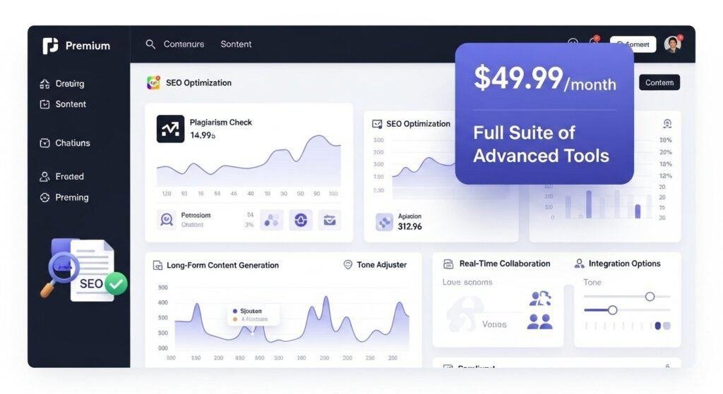 affordable ai writing tools compared with premium ai writing software features