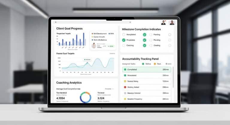 ai client progress tracking software for coaches dashboard monitoring goal progress and milestones