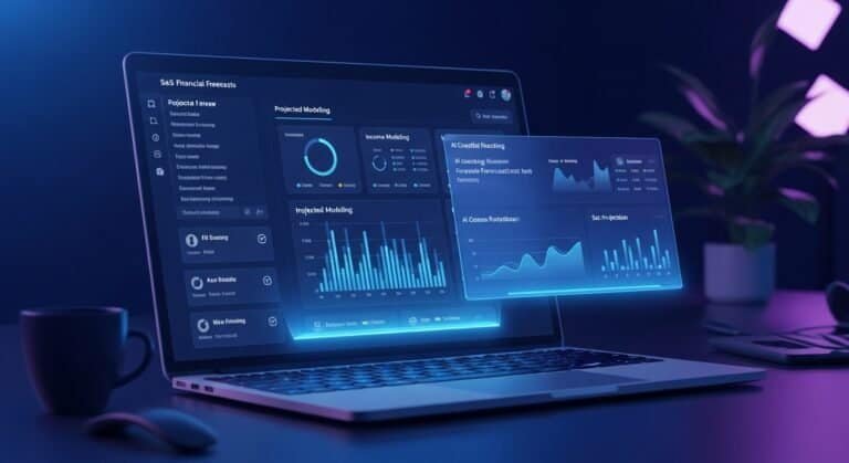 AI coaching revenue forecasting tools dashboard showing projected revenue and growth forecasting charts